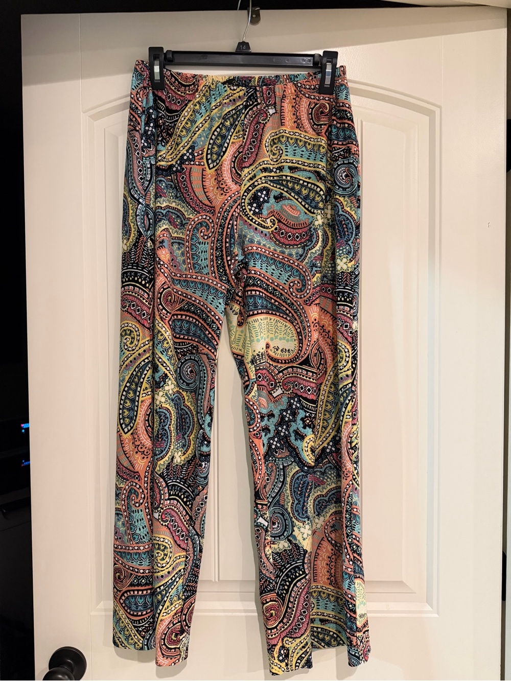Women’s Multicolor Paisley Stretch Pants